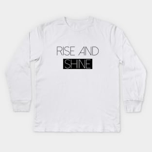 Rise and Shine - Kylie Jenner Meme Kids Long Sleeve T-Shirt